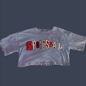 Reworked "Sportsball" Crop Top